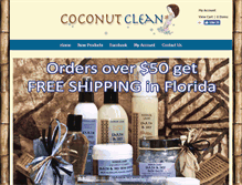 Tablet Screenshot of coconutclean.com